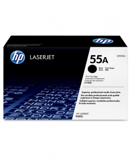 HP 55A Black Original LaserJet Toner Cartridge (CE255A)